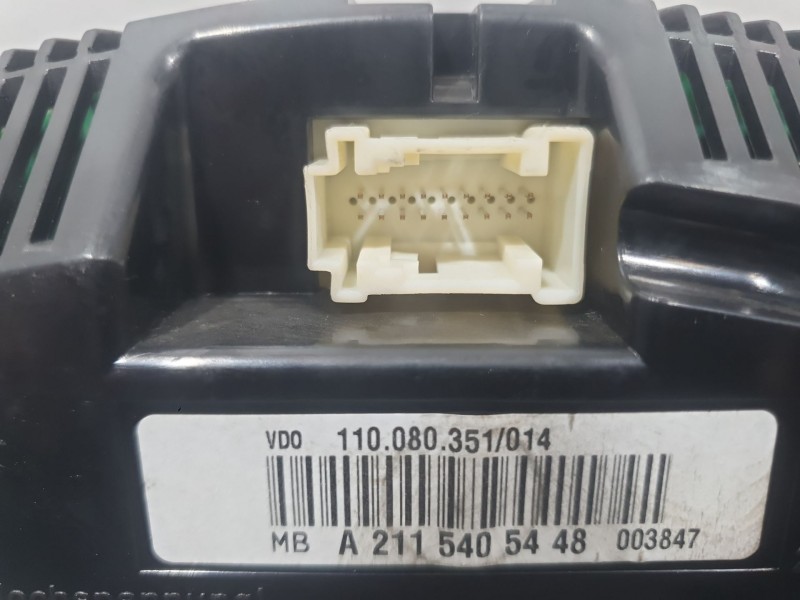 Recambio de cuadro instrumentos para mercedes-benz clase e (w211) e 280 (211.054) referencia OEM IAM A2115405448  