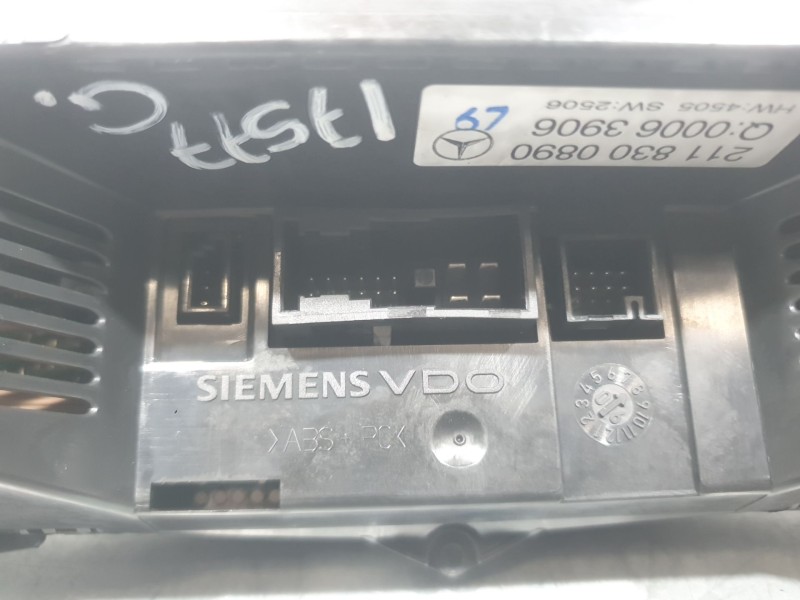 Recambio de mando climatizador para mercedes-benz clase e (w211) e 280 (211.054) referencia OEM IAM A2118300890  