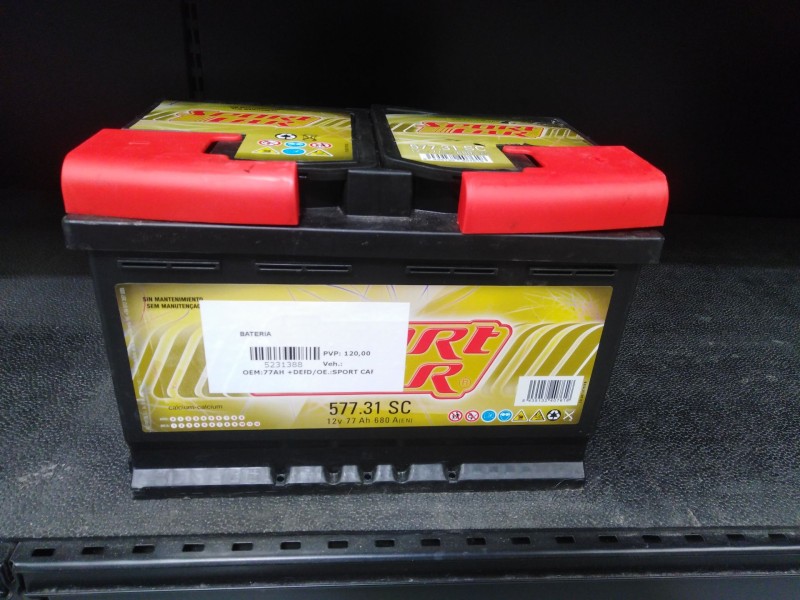 Recambio de bateria para universal accesorio - referencia OEM IAM 77AH +DER 680A SPORT CAR 77AH +DER 680A
