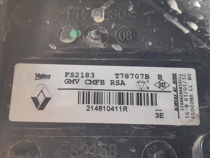 Recambio de electroventilador para renault clio v (b7_) 1.0 tce 100 (b7mt) referencia OEM IAM 214815462R  