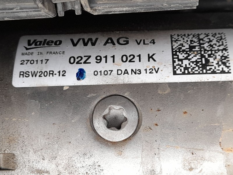 Recambio de motor arranque para seat leon (5f1) 1.6 tdi referencia OEM IAM 02Z911021KX  