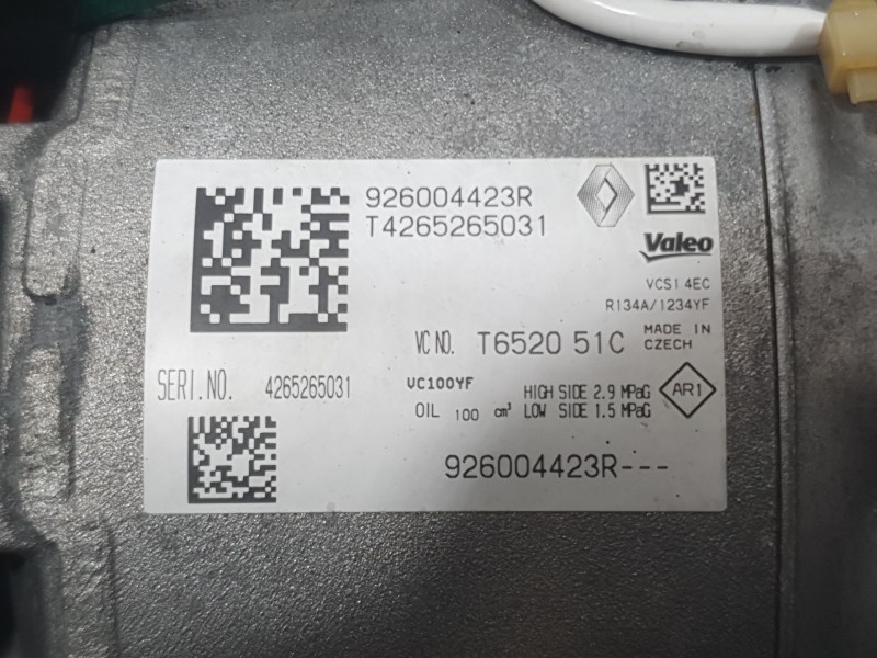Recambio de compresor aire acondicionado para renault captur ii (hf_) 1.0 tce 90 eco-g (hfm6) referencia OEM IAM 926004423R T426