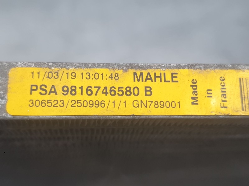 Recambio de condensador / radiador aire acondicionado para citroën berlingo furgoneta/monovolumen (k9) 1.6 bluehdi 75 referencia