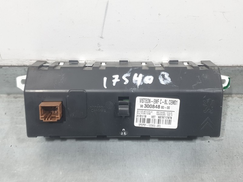 Recambio de pantalla multifuncion para citroën berlingo furgoneta/monovolumen (k9) 1.6 bluehdi 75 referencia OEM IAM 9830084880 