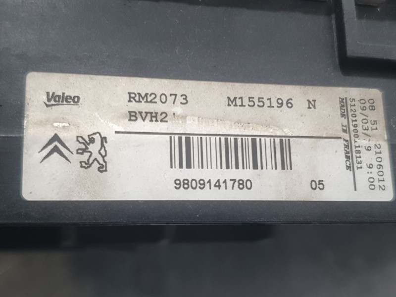 Recambio de radiador agua para citroën berlingo furgoneta/monovolumen (k9) 1.6 bluehdi 75 referencia OEM IAM 9809141780 M155196 