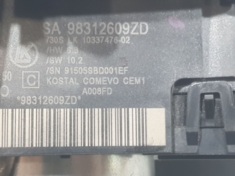Recambio de mando luces y limpia para citroën berlingo furgoneta/monovolumen (k9) 1.6 bluehdi 75 referencia OEM IAM 98312609ZD  