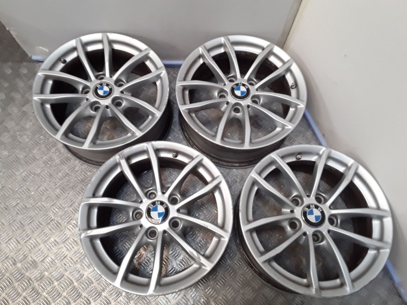 Recambio de juego llantas aluminio para bmw 1 (f20) 118 i referencia OEM IAM 7X16 5 TORN ET40 ROZADAS ALUMINIO