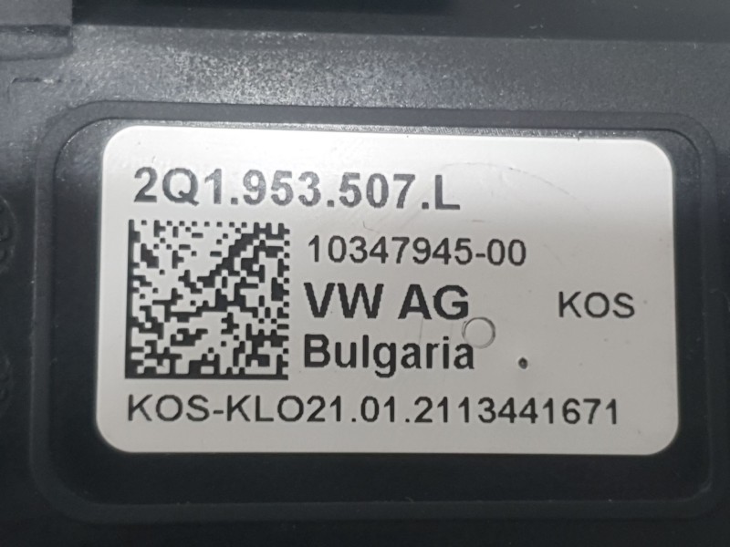 Recambio de mando luces y limpia para volkswagen t-cross (c11, d31) 1.0 tsi referencia OEM IAM 2Q1953507L  