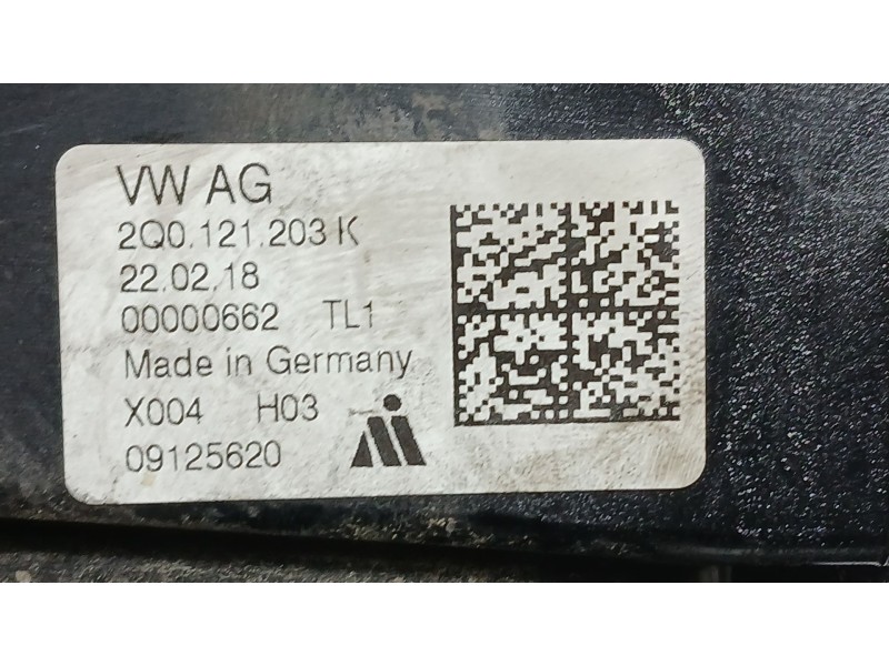 Recambio de electroventilador para volkswagen polo vi (aw1, bz1, ae1) 1.0 tsi referencia OEM IAM 2Q0121203K  09125620