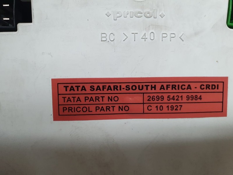 Recambio de cuadro instrumentos para tata grand safari dicor 4x4 referencia OEM IAM 269954219984 C101927 