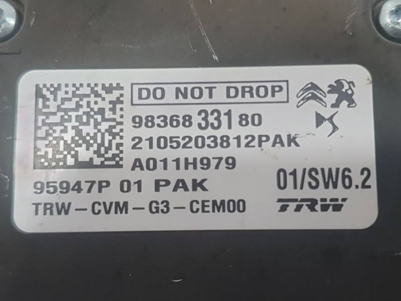 Recambio de camara para peugeot 3008 ii suv (mc_, mr_, mj_, m4_) 1.5 bluehdi 130 referencia OEM IAM 9836833180 95947P TRW