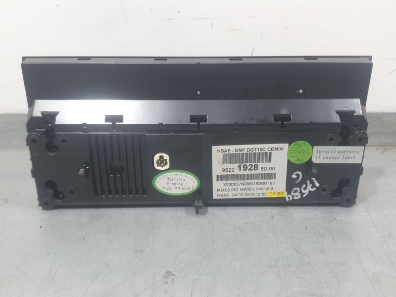 Recambio de sistema navegacion gps para peugeot 3008 ii suv (mc_, mr_, mj_, m4_) 1.5 bluehdi 130 referencia OEM IAM 9822192880  