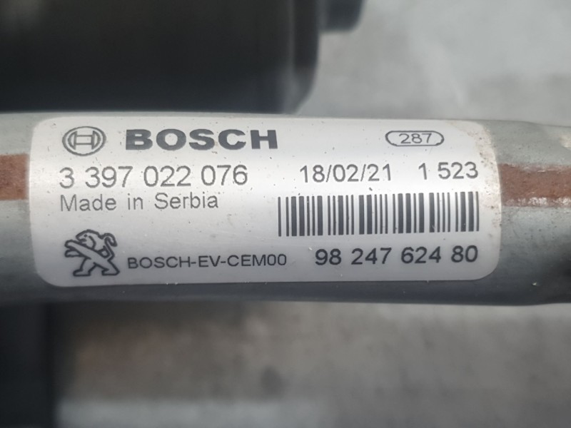 Recambio de motor limpia delantero para peugeot 3008 ii suv (mc_, mr_, mj_, m4_) 1.5 bluehdi 130 referencia OEM IAM 9824762480 3