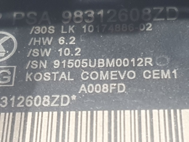 Recambio de mando luces y limpia para peugeot 3008 ii suv (mc_, mr_, mj_, m4_) 1.5 bluehdi 130 referencia OEM IAM 98312608ZD  