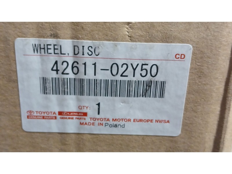 Recambio de llanta aluminio para toyota corolla sedán (_e21_) 1.8 vvti hybrid (zwe211, mzea12) referencia OEM IAM 7X16 5 TORN ET