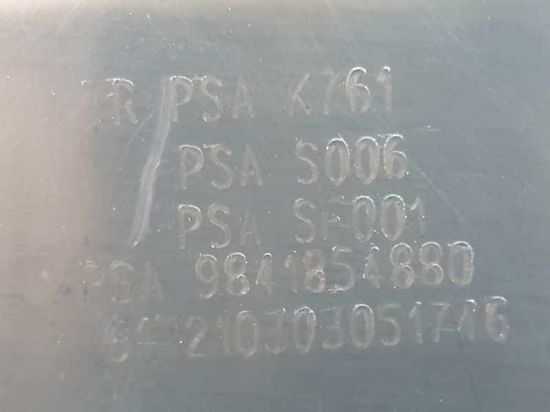 Recambio de filtro de particulas para peugeot 3008 ii suv (mc_, mr_, mj_, m4_) 1.5 bluehdi 130 referencia OEM IAM 9841854880  