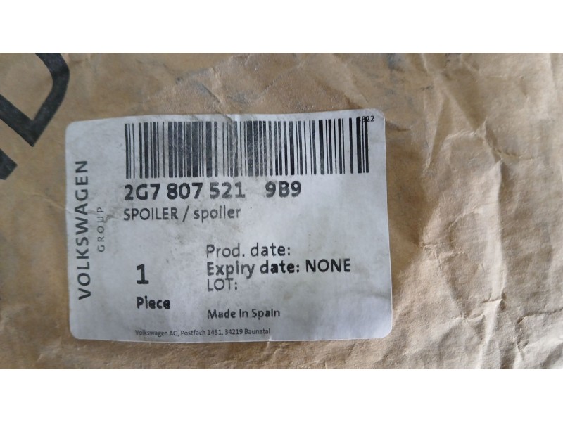 Recambio de paragolpes trasero para volkswagen taigo (cs1) 1.0 tsi referencia OEM IAM   