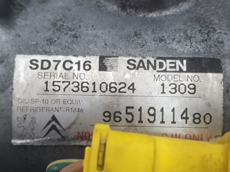 Recambio de compresor aire acondicionado para citroën c4 grand picasso i (ua_) 1.6 hdi referencia OEM IAM 9651911480 1573610624 