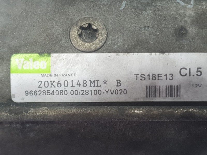 Recambio de motor arranque para citroën c4 grand picasso i (ua_) 1.6 hdi referencia OEM IAM 9662854080 20K60148ML VALEO