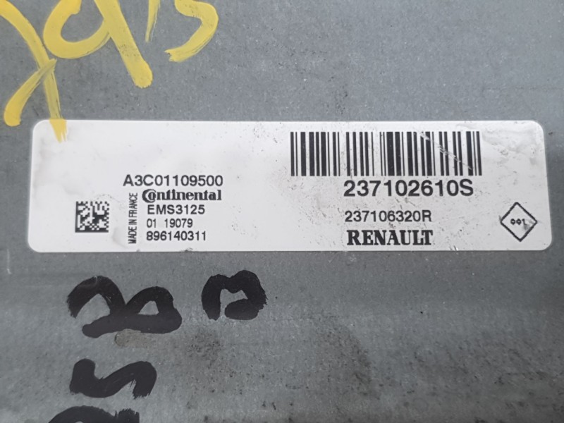 Recambio de centralita motor uce para dacia lodgy (js_) 1.6 lpg referencia OEM IAM 237106320R A3C01109500 CONTINENTAL