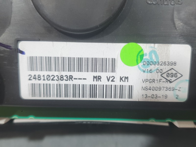 Recambio de cuadro instrumentos para dacia lodgy (js_) 1.6 lpg referencia OEM IAM 248102382R  