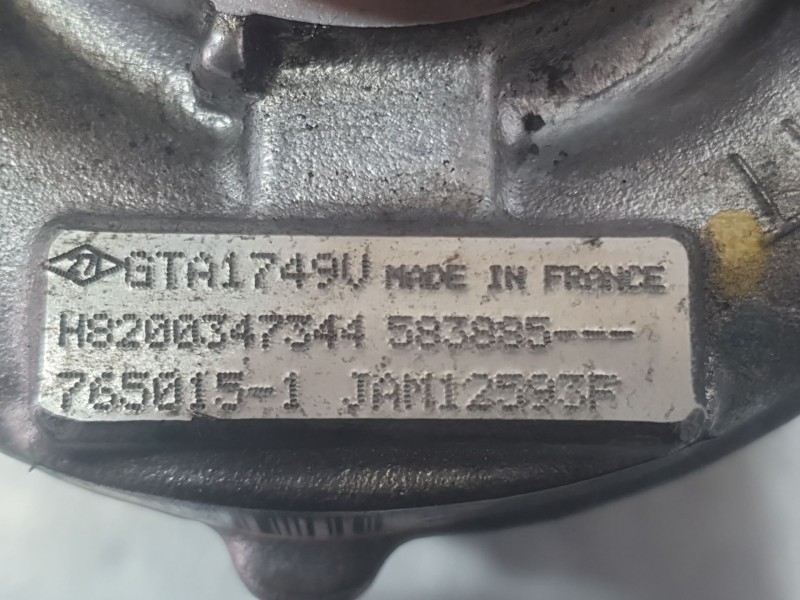 Recambio de turbocompresor para renault megane ii (bm0/1_, cm0/1_) 2.0 dci (bm1k, cm1k) referencia OEM IAM H8200347344  