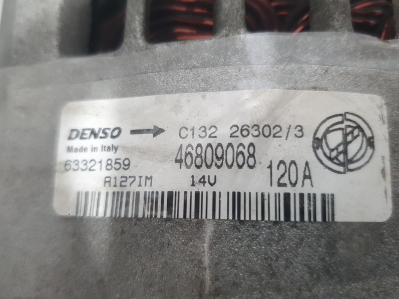 Recambio de alternador para fiat stilo (192_) 1.9 jtd (192_xe1a) referencia OEM IAM 46809068 63321859 DENSO