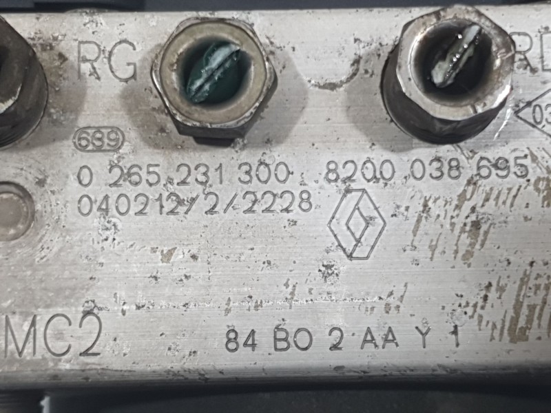 Recambio de abs para renault megane ii (bm0/1_, cm0/1_) 1.6 16v (bm0c, cm0c) referencia OEM IAM 8200038695 0265231300 BOSCH