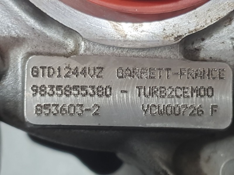 Recambio de turbocompresor para peugeot 3008 ii suv (mc_, mr_, mj_, m4_) 1.5 bluehdi 130 referencia OEM IAM 9835855380  