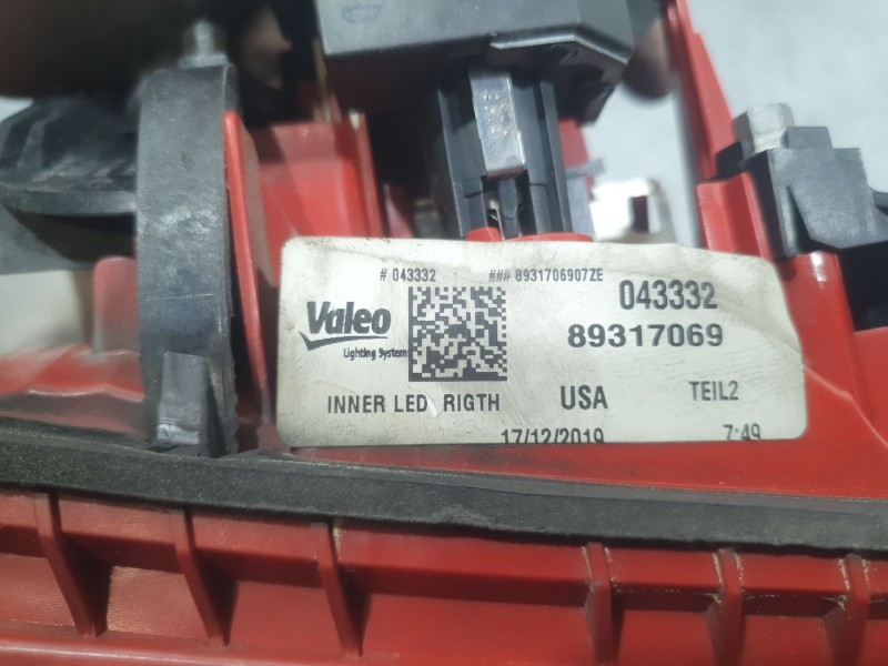 Recambio de piloto trasero derecho interior para audi a6 c6 avant (4f5) 3.0 tdi quattro referencia OEM IAM 89317069 043332 VALEO