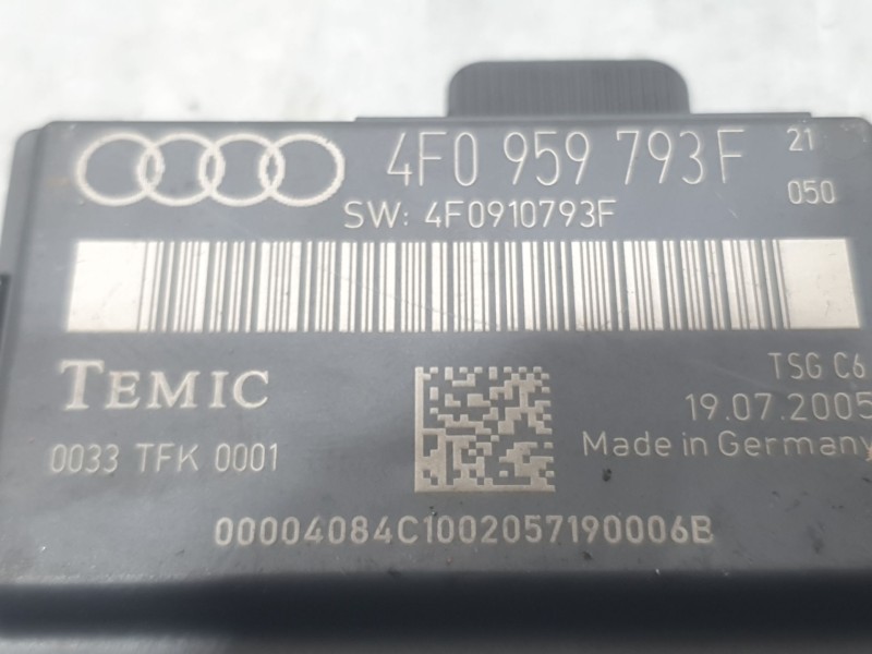 Recambio de modulo electronico para audi a6 c6 avant (4f5) 3.0 tdi quattro referencia OEM IAM 4F0959793F D. IZQUIERDO 