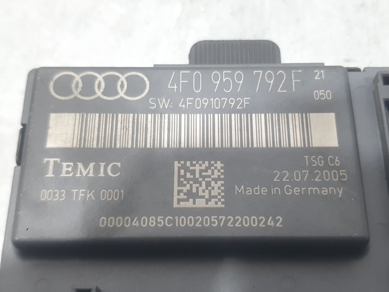 Recambio de modulo electronico para audi a6 c6 avant (4f5) 3.0 tdi quattro referencia OEM IAM 4F0959792F D. IZQUIERDO 