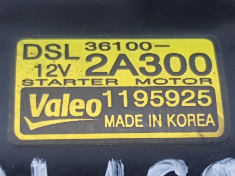 Recambio de motor arranque para kia cee´d drive referencia OEM IAM 361002A300 1195925 VALEO