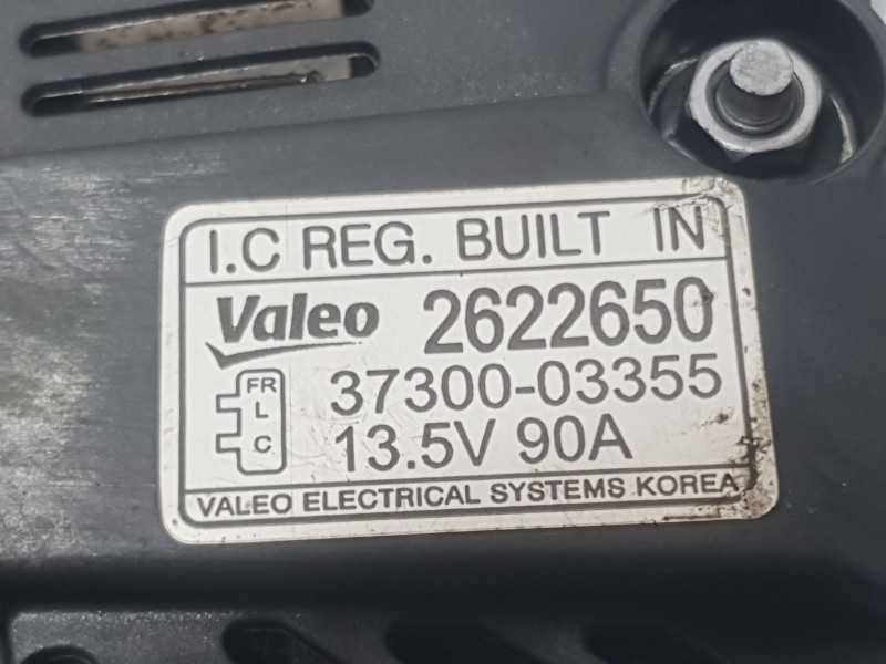 Recambio de alternador para hyundai i20 ii (gb, ib) 1.2 referencia OEM IAM 3730003355 2622650 VALEO