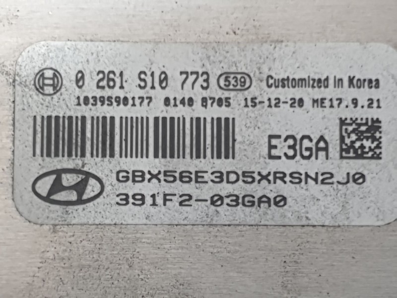 Recambio de centralita motor uce para hyundai i20 ii (gb, ib) 1.2 referencia OEM IAM 391F203GA0 0261S10773 BOSCH
