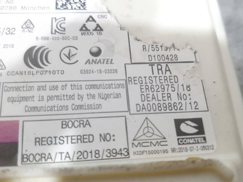 Recambio de caja reles / fusibles para bmw 1 (f40) 116 d referencia OEM IAM 61355A09DC001  