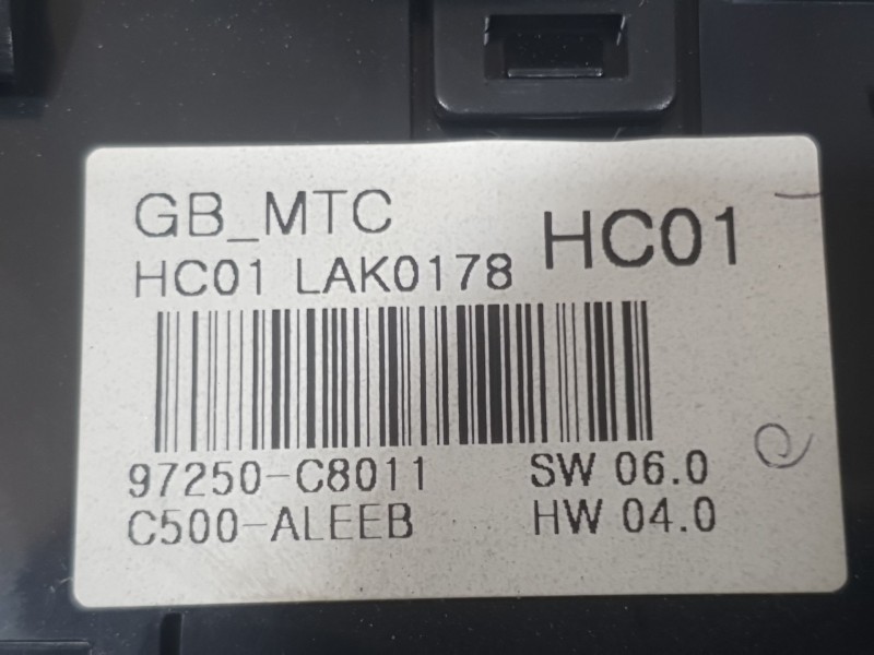 Recambio de mando calefaccion / aire acondicionado para hyundai i20 ii (gb, ib) 1.2 referencia OEM IAM 97250C8011  