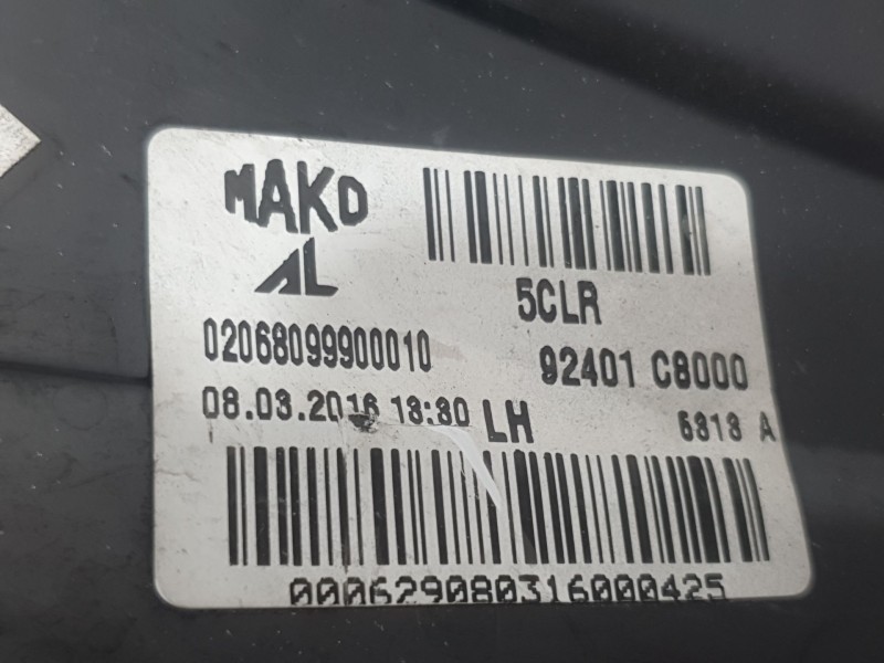 Recambio de piloto trasero izquierdo exterior para hyundai i20 ii (gb, ib) 1.2 referencia OEM IAM 92401C8000 5CLR MAKO