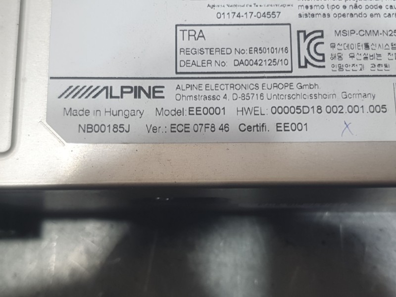 Recambio de sistema audio / radio para bmw 1 (f40) 116 d referencia OEM IAM 61315A47C50 5A06D91 