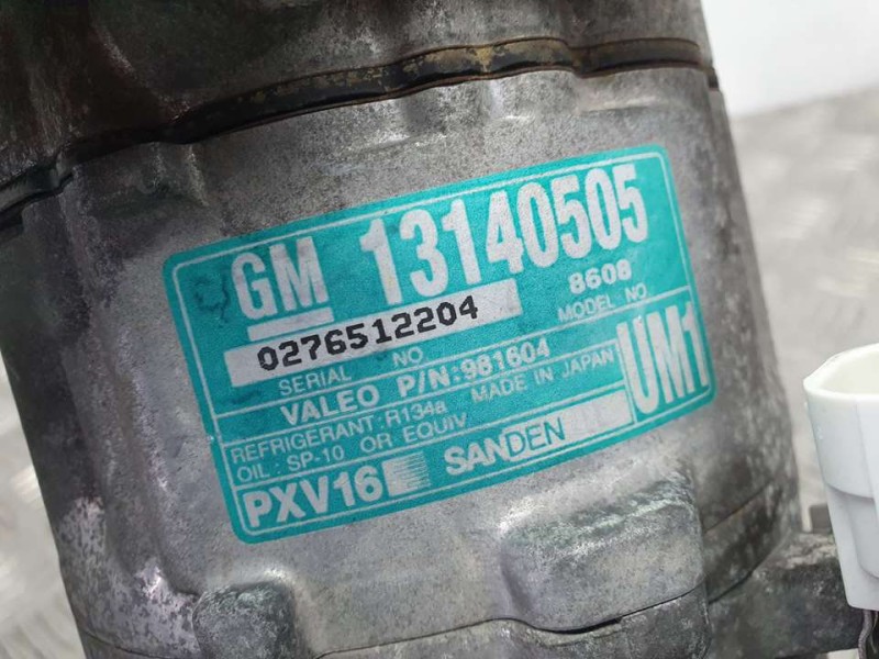 Recambio de compresor aire acondicionado para opel signum cosmo referencia OEM IAM 13140505 981604 VALEO