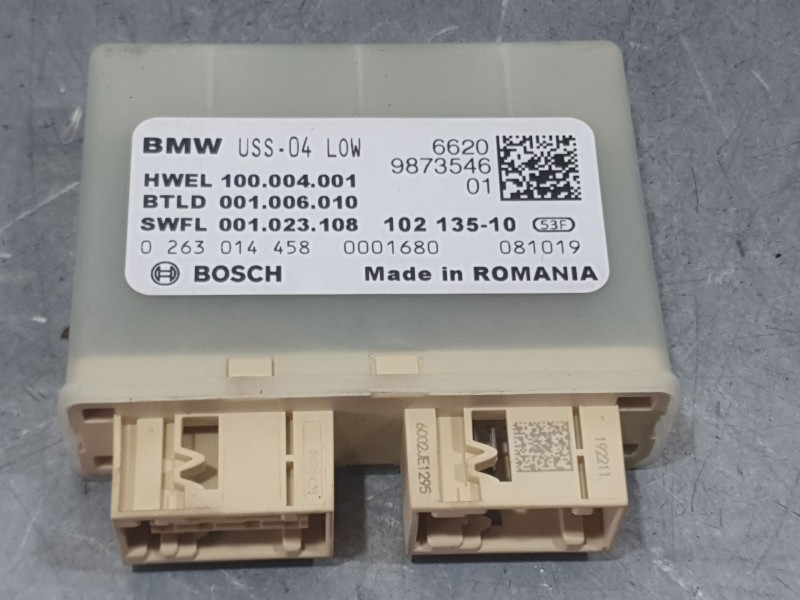 Recambio de modulo electronico para bmw 1 (f40) 116 d referencia OEM IAM 9873546 0263014458 BOSCH