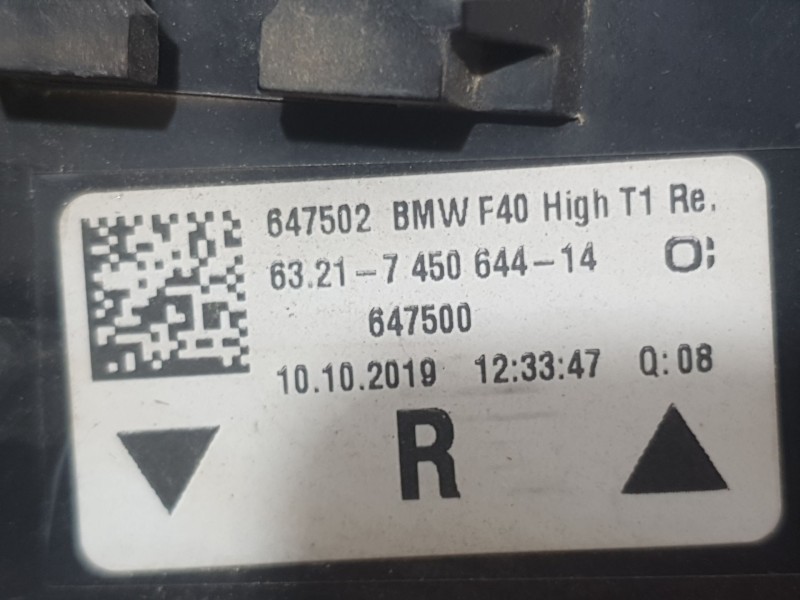 Recambio de piloto trasero derecho exterior para bmw 1 (f40) 116 d referencia OEM IAM 7450644  