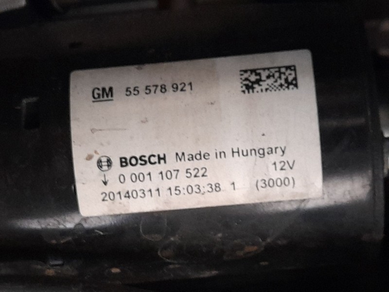 Recambio de motor arranque para opel astra j sedán 1.4 turbo (69) referencia OEM IAM 95520113 25196021 