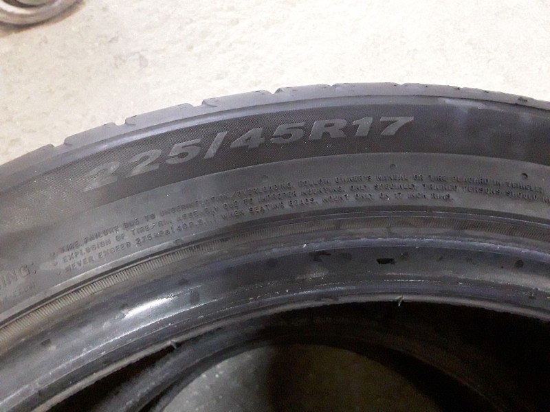 Recambio de neumatico pareja para neumaticos reutilizados - referencia OEM IAM 225451791W NEXEN 225/45/17/91W