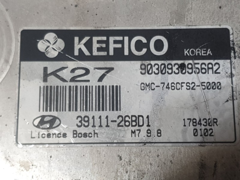 Recambio de centralita motor uce para hyundai accent iii (mc) 1.6 gls referencia OEM IAM 3911126BD1 9030930956A2 KEFICO