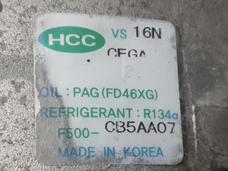 Recambio de compresor aire acondicionado para hyundai accent iii (mc) 1.6 gls referencia OEM IAM 9770117511 F500CB5AA07 