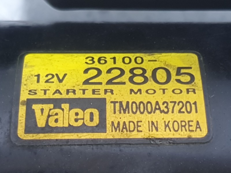 Recambio de motor arranque para hyundai accent iii (mc) 1.6 gls referencia OEM IAM 3610022805 TM000A37201 VALEO
