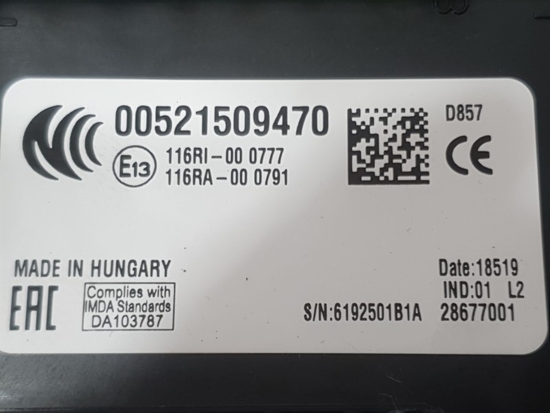 Recambio de caja reles / fusibles para jeep renegade suv (bu, b1, bv) 1.0 t-gdi referencia OEM IAM 521509470  
