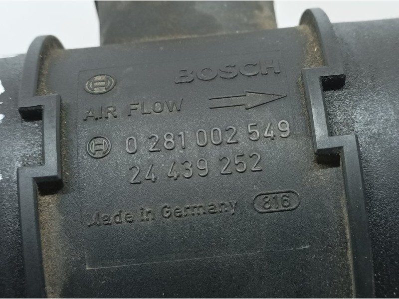 Recambio de caudalimetro para opel corsa c cosmo referencia OEM IAM 24439252 0281002549 BOSCH