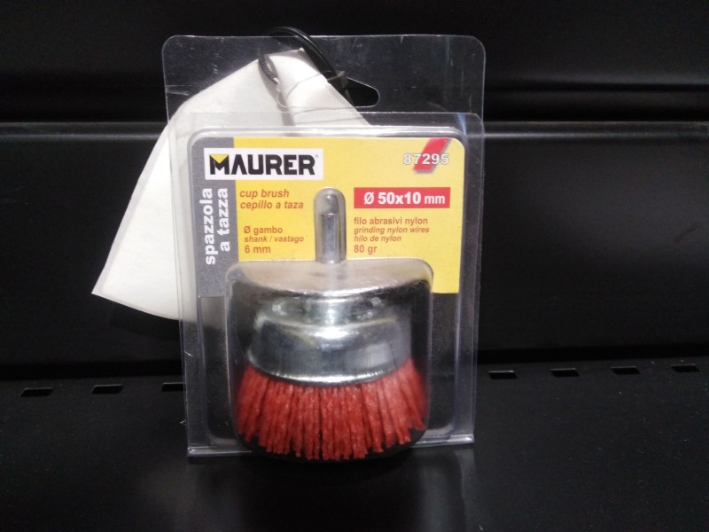 Recambio de cepillo maurer para universal accesorio - referencia OEM IAM NYLON TAZA 50 MM 1/4 